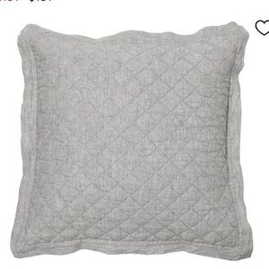 Pottery Barn Belgian Flax Linen Euro Sham in Flagstone